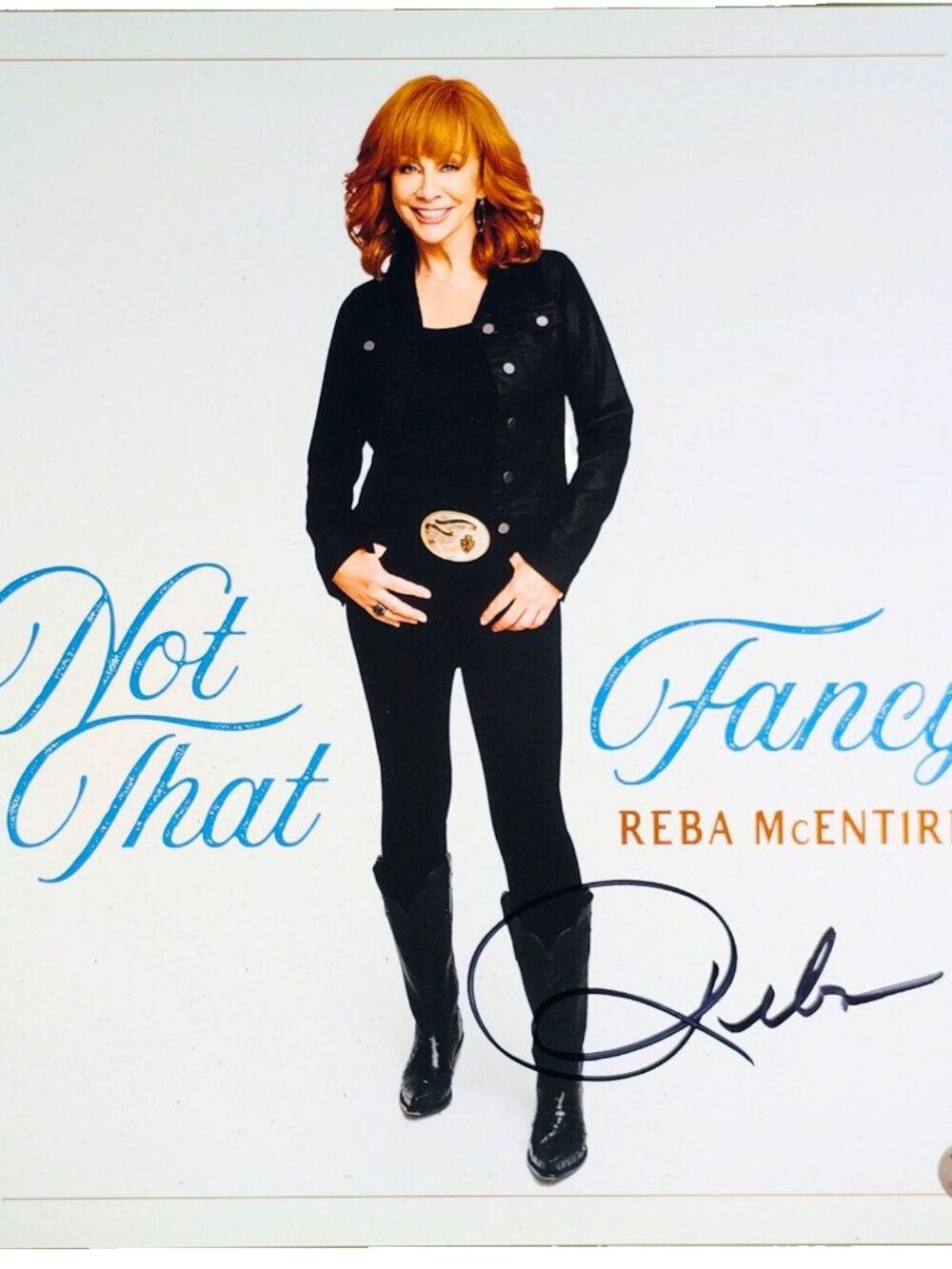 Reba McEntire Signed Not That Fancy 11x11 Album Flat Beckett BAS COA